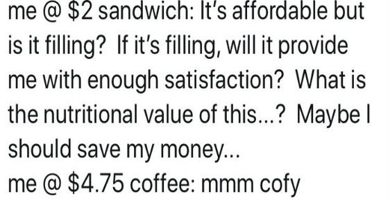 Food vs Coffee