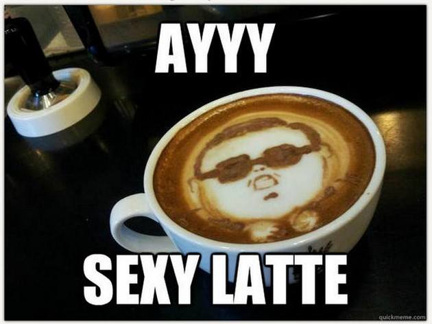 Gangham Style coffee sexy latte