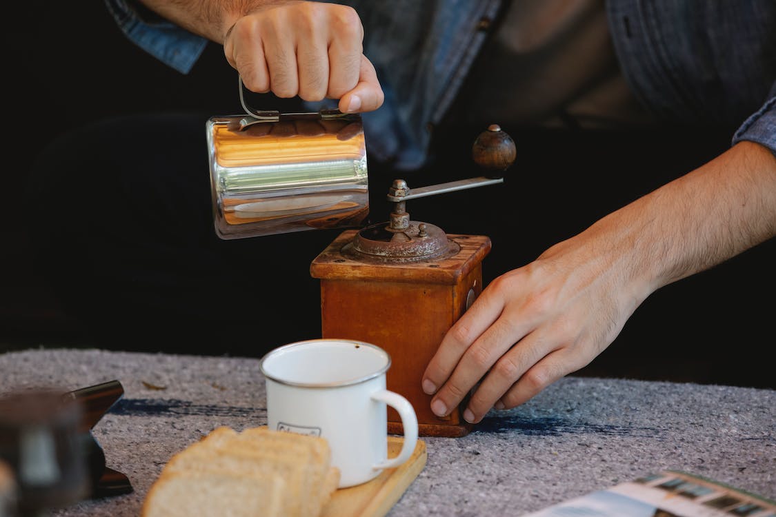 how to make coffee grind image