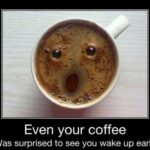 even your coffee was surprised