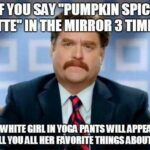 Pumpkin Spice Latte Three Times