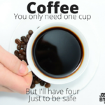 Four cups of coffee when one will do image