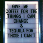 coffee meme says give me coffee or tequila